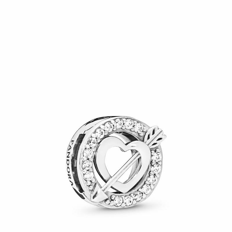 Pandora Reflexions™ Asymmetric Heart & Arrow Charm NZ Sale, Sterling Silver (741296-YAJ)